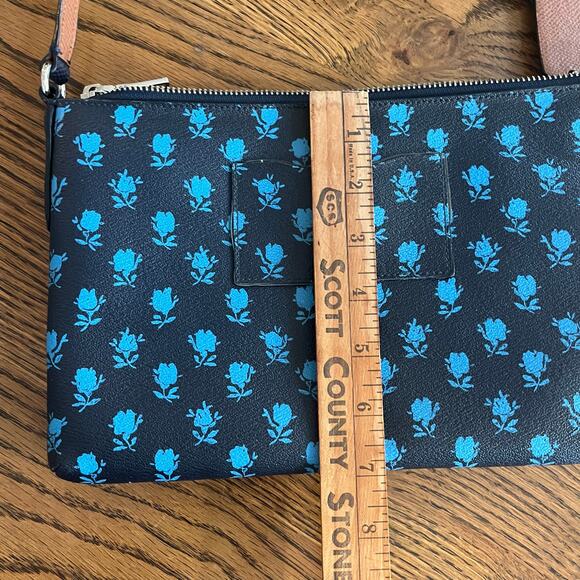 Coach Midnight Blue East West Badlands Floral Crossbody - Picture 4 of 6